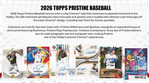 PRE-ORDER: 2026 Topps Pristine Baseball Hobby Box
