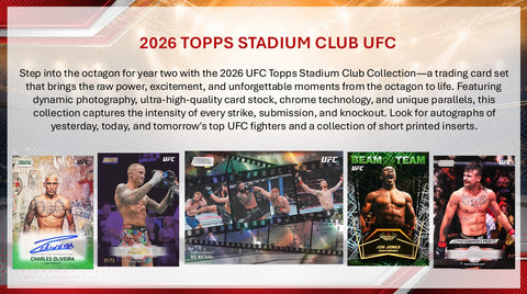 PRE-ORDER: 2026 Topps Stadium Club UFC Hobby Box