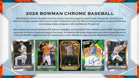 PRE-ORDER: 2026 Bowman Chrome Baseball Delight Box