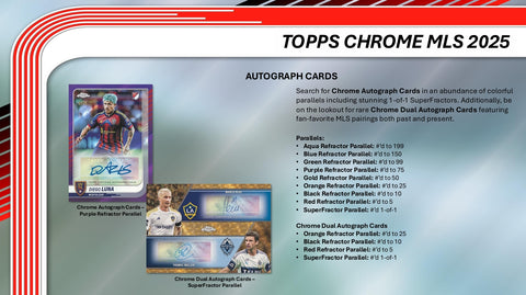 2025 Topps MLS Chrome Soccer Value Box