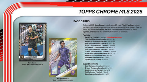 2025 Topps MLS Chrome Soccer Value Box
