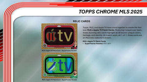 PRE-ORDER: 2025 Topps MLS Chrome Soccer Hobby Box