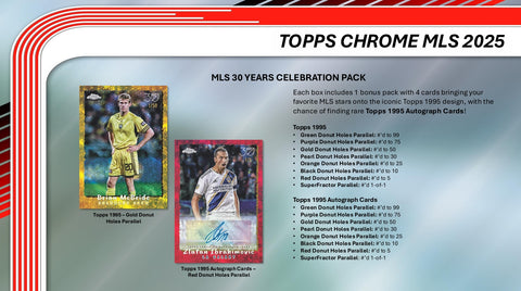 PRE-ORDER: 2025 Topps MLS Chrome Soccer Hobby Box