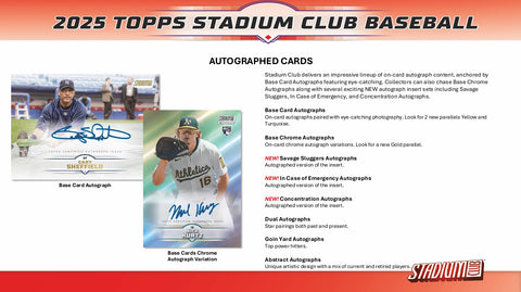 2025 Topps Stadium Club Baseball Value Box