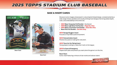 2025 Topps Stadium Club Baseball Value Box