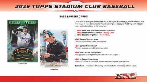 PRE-ORDER: 2025 Topps Stadium Club Baseball Hobby Box