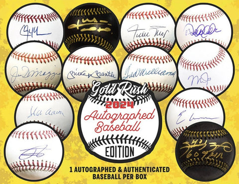 2024 Gold Rush Autographed Baseball Edition Box Opened Live