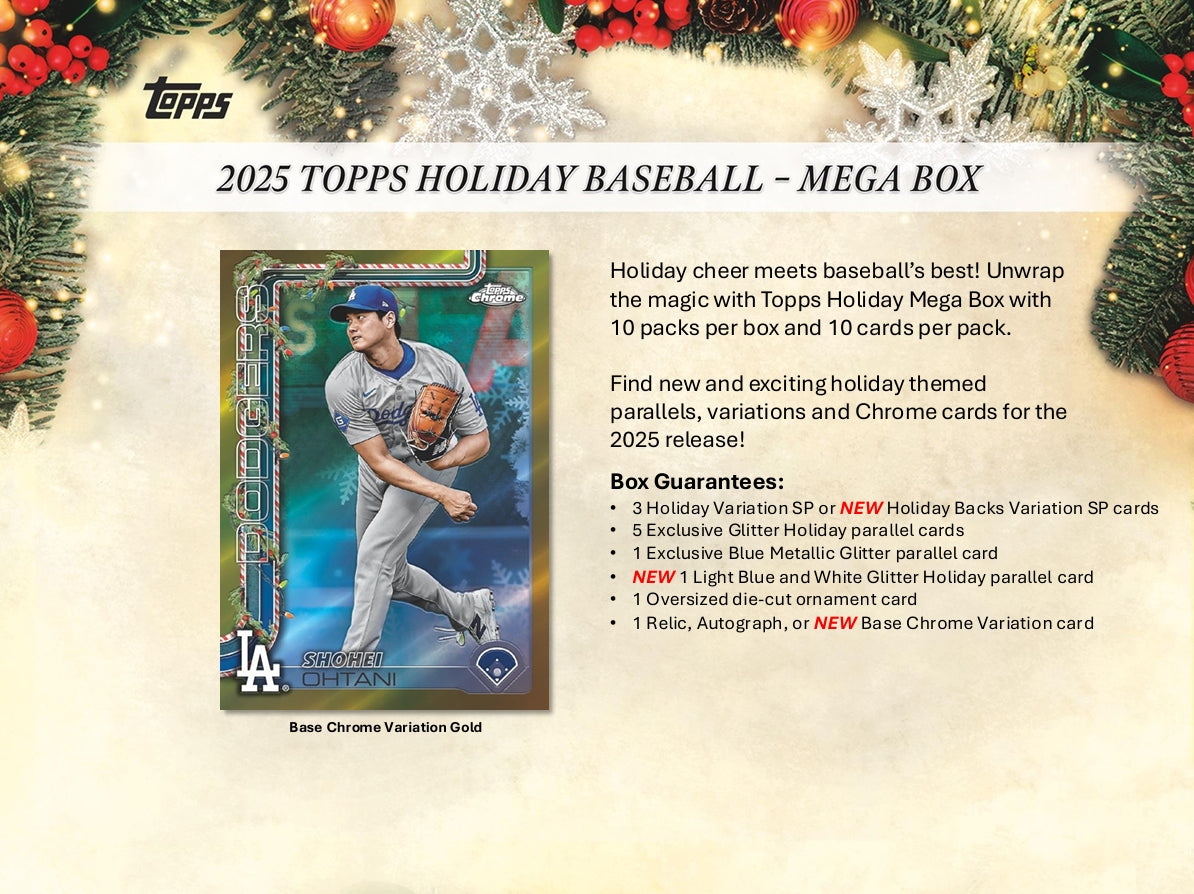 2025 Topps Holiday Baseball Mega Box – HOFBC