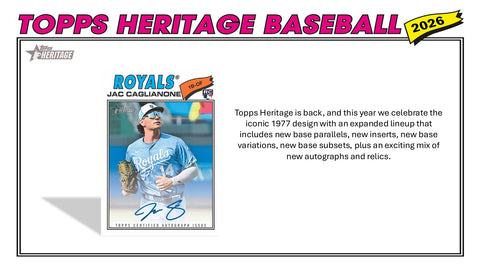 PRE-ORDER: 2026 Topps Heritage Baseball Value Box