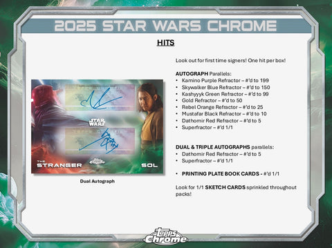 2025 Topps Star Wars Chrome Hobby Box
