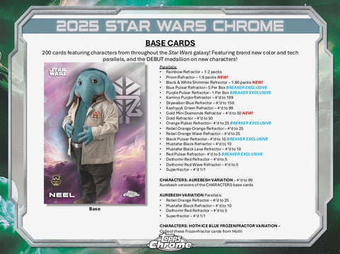 2025 Topps Star Wars Chrome Hobby Box