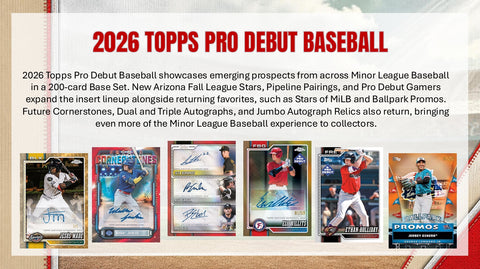 PRE-ORDER: 2026 Topps Pro Debut Baseball Hobby Box