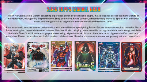 PRE-ORDER: 2026 Topps Marvel Neon Value Box