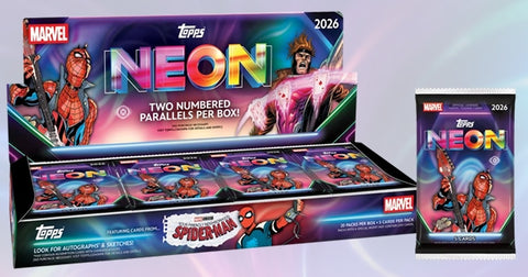 PRE-ORDER: 2026 Topps Marvel Neon Hobby Box