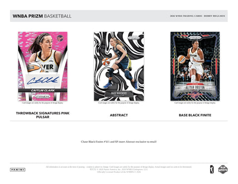 PRE-ORDER: 2026 Panini Prizm WNBA Hobby Mega Box