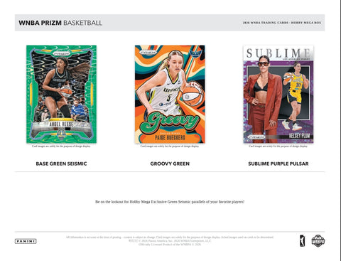 PRE-ORDER: 2026 Panini Prizm WNBA Hobby Mega Box
