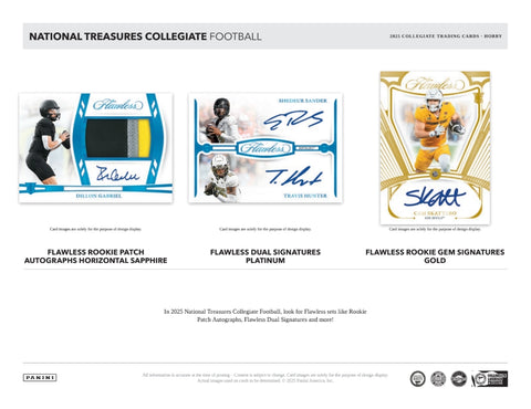 PRE-ORDER: 2025 Panini National Treasures Collegiate Football Hobby 4-Box Case