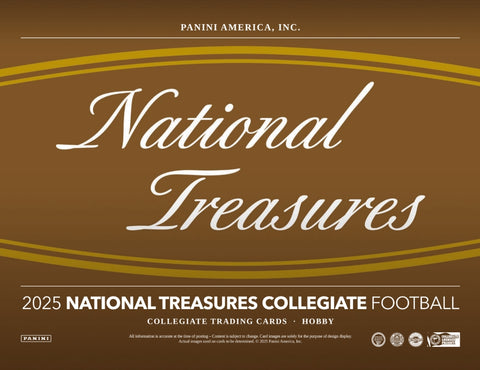 PRE-ORDER: 2025 Panini National Treasures Collegiate Football Hobby 4-Box Case