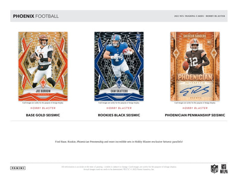 2025 Panini Phoenix Football Hobby Blaster Box