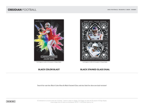 PRE-ORDER: 2026 Panini Obsidian Football Hobby Box
