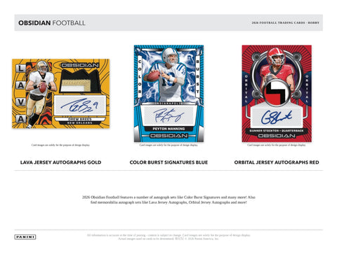 PRE-ORDER: 2026 Panini Obsidian Football Hobby Box