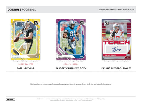 PRE-ORDER: 2026 Panini Donruss Football Hobby Blaster Box
