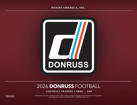 PRE-ORDER: 2026 Panini Donruss Football Hobby Tin