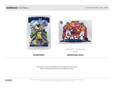 PRE-ORDER: 2026 Panini Donruss Football Hobby Box