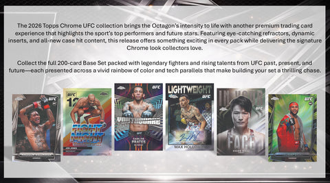 PRE-ORDER: 2026 Topps Chrome UFC Value 40-Box Case