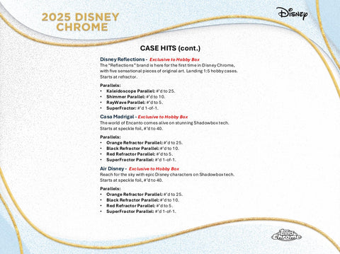 2025 Topps Chrome Disney Hobby Box