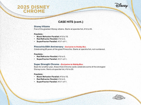 2025 Topps Chrome Disney Hobby Box
