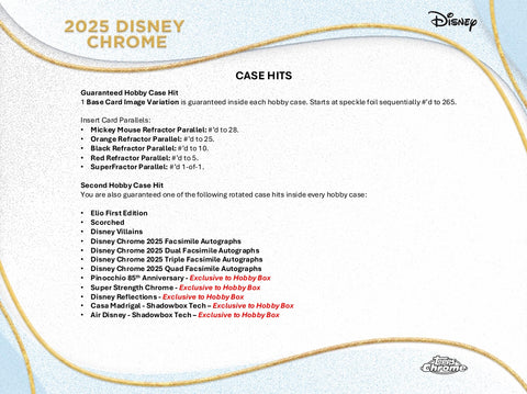 2025 Topps Chrome Disney Hobby Box