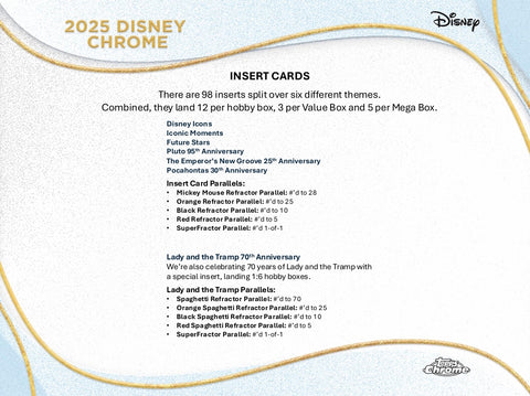 2025 Topps Chrome Disney Hobby Box