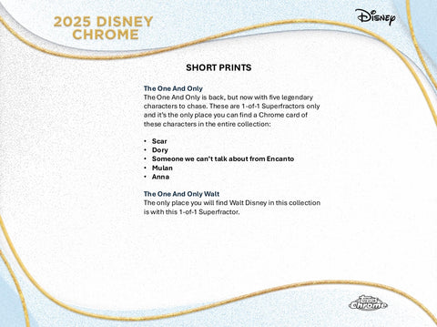 2025 Topps Chrome Disney Mega Box
