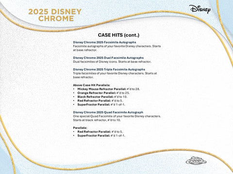 2025 Topps Chrome Disney Mega Box