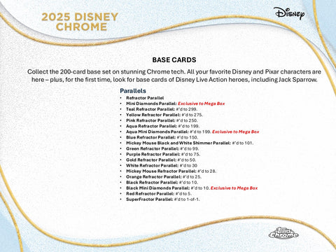 2025 Topps Chrome Disney Mega Box