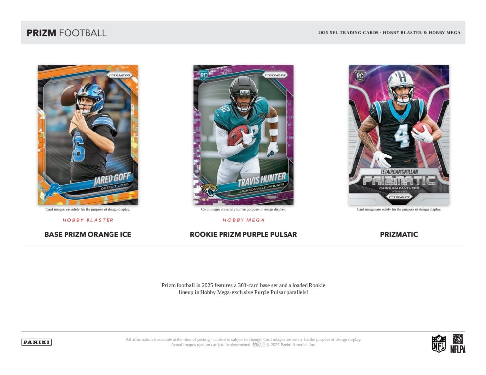2025 Panini Prizm Football Hobby Blaster Box – HOFBC