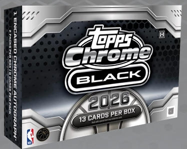 PRE-ORDER: 2025-26 Topps Chrome Black Basketball Hobby Box