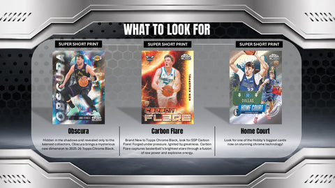 PRE-ORDER: 2025-26 Topps Chrome Black Basketball Hobby Box