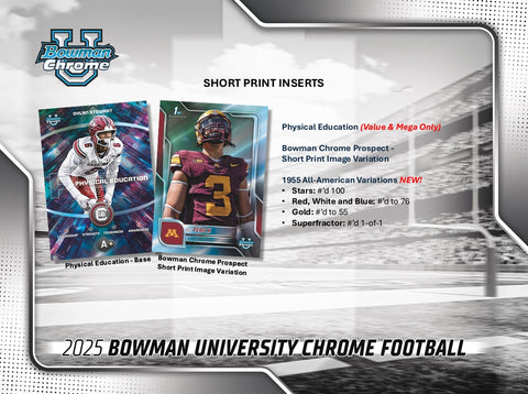 2025 Bowman University Chrome Football Hobby Box