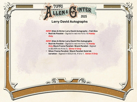 2025 Topps Allen & Ginter Baseball Hobby Box