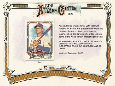 2025 Topps Allen & Ginter Baseball Hobby Box