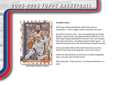 PRE-ORDER: 2025-26 Topps Basketball Mega Box – HOFBC
