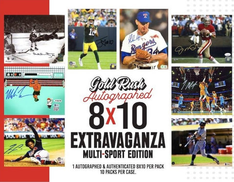 2024 Gold Rush Extravaganza Autographed 8x10 Multi-Sport Edition Opened Live