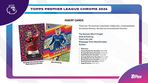 PRE-ORDER: 2026 Topps Chrome Premier League Soccer Hobby Box