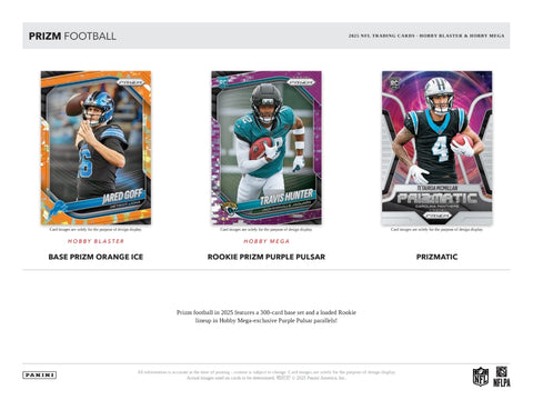 2025 Panini Prizm Football Hobby Mega Box