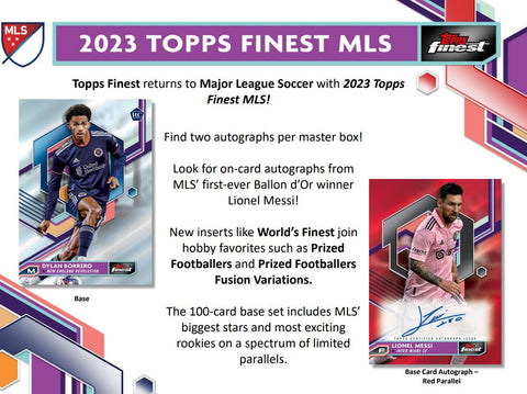 2023 Topps MLS Finest Soccer Hobby Box Opened Live