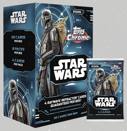 PRE-ORDER: 2026 Topps Chrome Star Wars Value Box