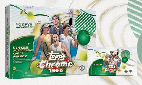 PRE-ORDER: 2026 Topps Chrome Tennis Delight 6-Box Case