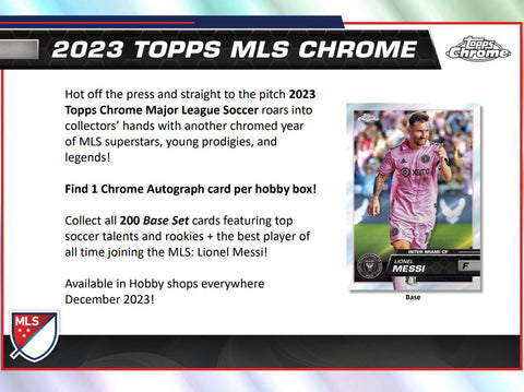 2023 Topps Chrome Major League Soccer Hobby Box Opened Live